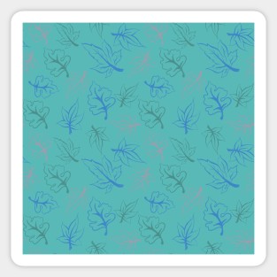 Falling Leaves Pattern Sticker